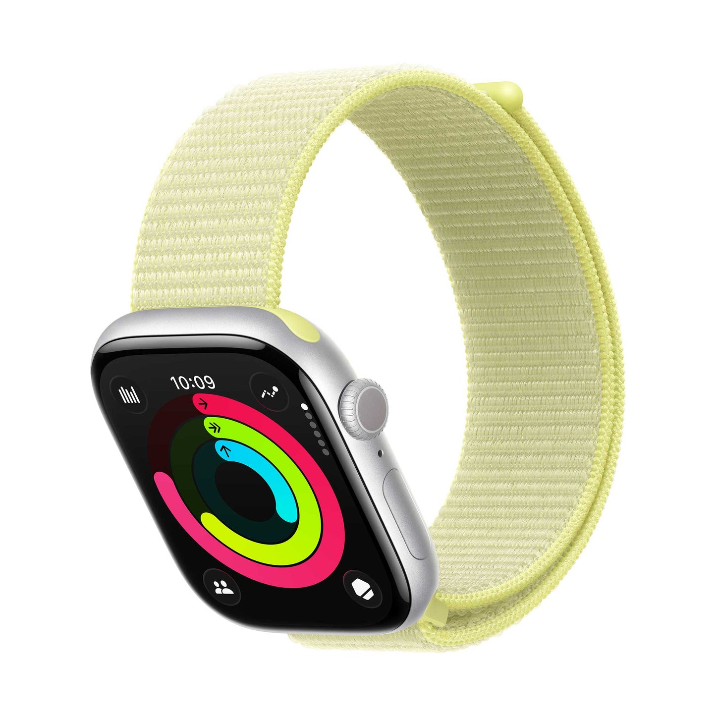 Apple Watch Series 11 46mm GPS sport band amarillo fitness tracking activity rings