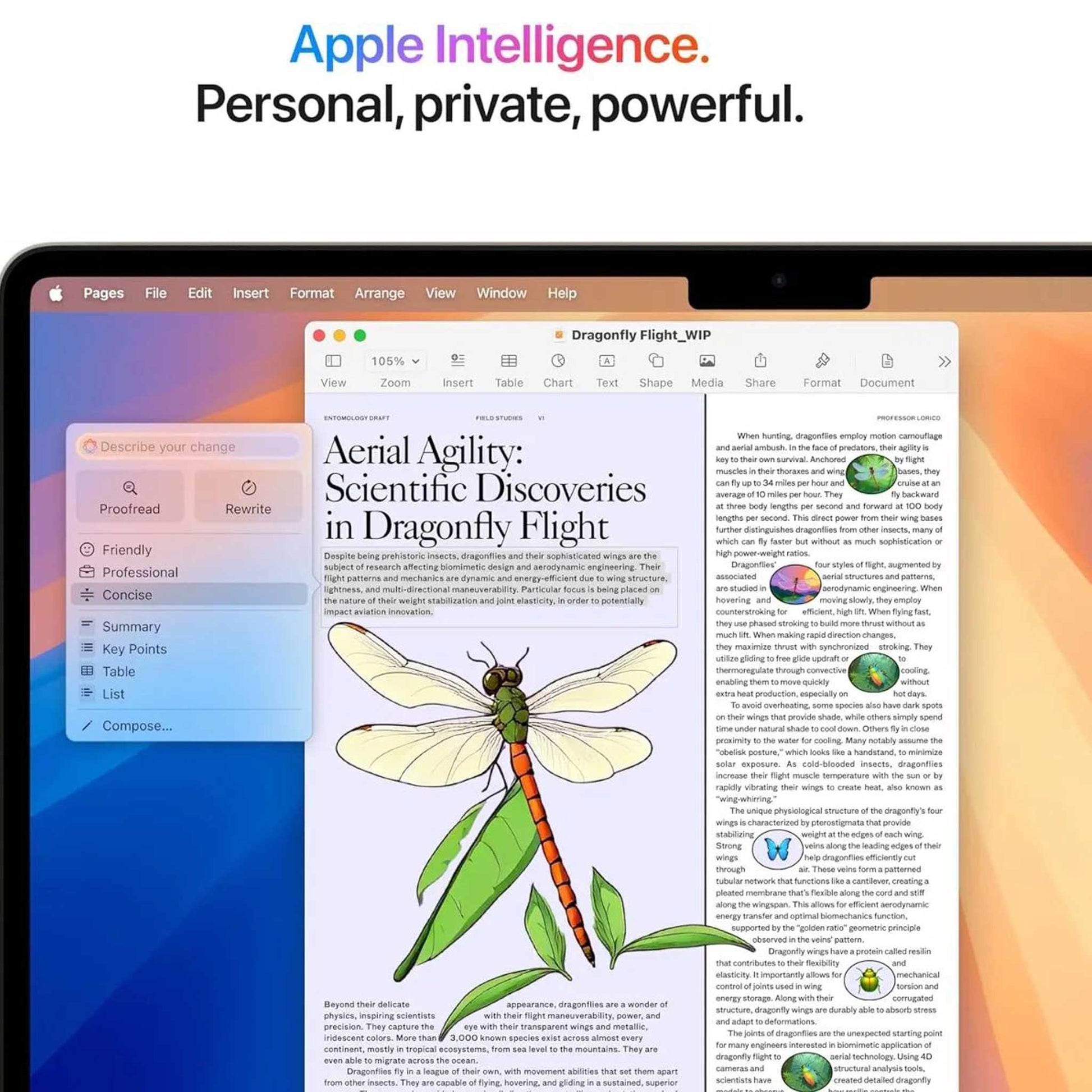 MacBook Air M4 Apple Intelligence personal private powerful funcionalidades